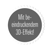 Wandtattoo 3D "Strand" mit beeindruckendem 3D-Effekt, selbsthaftend, abwaschbar und wiederverwendbar für glatte Oberflächen.