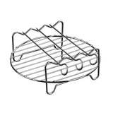 GOURMETmaxx Grillrost Edelstahl für die Heißluft-Fritteuse 2,6 l zum Braten und Rösten von Fleisch, Fisch und Gemüse.