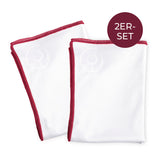 BRILAMO Glas-Poliertuch - 2er-Set, besonders weich, für schlierenfreies Polieren und einfache Reinigung aller Gläser, waschbar bei 60°.