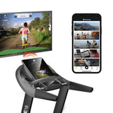 FitEngine Laufband RACE18 mit Kinomap App, großem Display, breiter Lauffläche und schnellen Laufprogrammen bis 18 km/h.