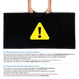 LUMALAND Matratzen-Aufbewahrungstasche 90 x 200 x 25 cm Schwarz mit Tragegriff und dreiseitigem Reißverschluss für platzsparende Lagerung.