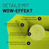 LUMALAND Sitzsack-Sofa Sessel Apfelgrün mit abnehmbarem Bezug, starken Nähten, Wasserabweisend und verdecktem Reißverschluss.