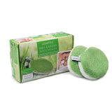 waschies Baby- & Kinder-Waschpads 6er-Set grün/weiß, weich, saugfähig, wiederverwendbar, für sanfte Babypflege nur mit Wasser.