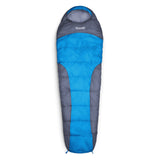 Where Tomorrow Camping Schlafsack Classic - Mumienschlafsack Blau mit wasserabweisendem Außenmaterial und praktischer Tasche, 230 x 80 x 55 cm.