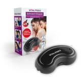 VITALmaxx Anti-Schnarch-Gerät - schwarz, ergonomisch, mit Vibrationsfunktion zur Schnarcherkennung und Muskelstimulation ohne Maske.