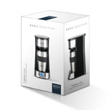 BEEM Single-Kaffeemaschine Thermo2Go - 750 Watt, Edelstahl/schwarz mit 24-Stunden-Timer und To-go-Thermobecher.