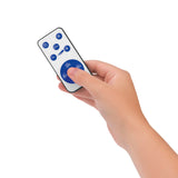 Fernbedienung für S04 LED-Echtwachskerze Projektor mit 3 Geschwindigkeitsstufen und Timerfunktion für automatische Abschaltung.