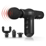 MAXXMEE Mini-Massage Gun Smart Grip - schwarz mit 4 Aufsätzen, 5 Stufen, ergonomisch, kraftvoll und kabellos für schnelle Regeneration.