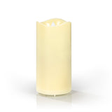 EASYmaxx LED-Projektor Kerze in creme mit kabellosem Batteriebetrieb und 4 wechselbaren Themenschablonen für täuschend echten Kerzenschein.