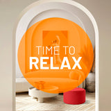 LUMALAND Sitzsack Pouf (50 L) rot, multifunktional als Sitzhocker und Fußschemel für Indoor- & Outdoorbereiche.