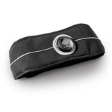 FitEngine EMS Bauchmuskelgürtel schwarz mit 4 leitfähigen Elektroden, 6 Modi, 9 Intensitätsstufen, Akkubetrieb und Erweiterungsgürtel.