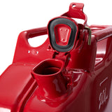 Oxid7® Metall Benzinkanister Kraftstoffkanister rot 20 Liter mit Jerrican-Verschluss und UN-Zulassung, einbrennlackiert.