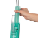 CLEANmaxx Spray-Mopp 2 Kammer-System türkis mit 2 abnehmbaren 165 ml Reinigungsmittel-Behältern für zeitsparendes Putzen ohne Eimer.