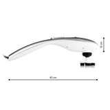 VITALmaxx Klopfmassagegerät silber/weiß, handlich, kabellos, mit austauschbarem Massagekopf, 43 cm lang, zur wohltuenden Klopfmassage.