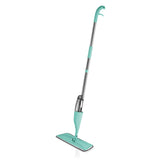 CLEANmaxx Spray-Mopp türkis mit 400 ml Wassertank, Sprühfunktion, 360°-Gelenk und Mikrofasertuch für schonende Bodenreinigung.