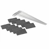 Hoberg Schiefer-Pflanzschilder - 10er Set mit wetterfesten Schiefertafeln und robusten Erdspießen zum Pflanzenkennzeichnen.