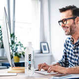 FLOWKISS Koffeinhaltiges Wasser - 12er-Set mit Zitronengeschmack, koffeinhaltig, zuckerfrei, ohne Kalorien und Süßungsmittel beim Arbeiten.