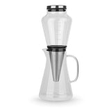 COLD DRIP Kaffeebereiter - 0,5 l aus Borosilikatglas mit Edelstahlfilter für intensiven Cold Brew Kaffee Zuhause.