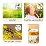 VapoWesp Pulver Orange & Rosemary - aromatische Mischung aus Rosmarin und Orangenschalen für angenehmen Duft bei VapoWesp Räucherbox.
