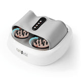 nah-vital Fuß-Massagegerät Akupressur weiß/grau mit rotierenden Massageköpfen für gezielte Fußentspannung und Akupressurwirkung