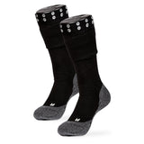 socklaender Funktions-Socke mit Doppelschaft - 2er-Set Größe 44-47 mit Silikonstoppern und Polsterung für Komfort und Schutz beim Wandern und Gartenarbeit.