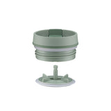 THERMOS Guardian Line Isolier-Trinkbecher 350 ml Matcha Green Slide Lock Lid in Einzelteilen für einfache Reinigung und Handhabung.