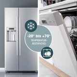 GOURMETmaxx Frischhaltedosen Klick-it 10-tlg. schwarz, temperaturbeständig von -20 bis +70 °C, spülmaschinengeeignet und stapelbar.