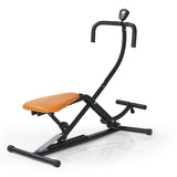 MAXXMEE Trainingsgerät Crunch & Glide – Trainingsgerät zur Kräftigung mit Eigengewicht, digitaler Anzeige, platzsparend zusammenklappbar.