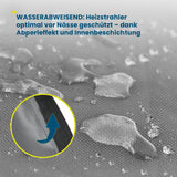 Hoberg Heizstrahler-Schutzhülle mit wasserdichter PVC-Beschichtung schützt Heizstrahler optimal vor Nässe und Feuchtigkeit.