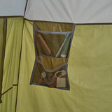 Where Tomorrow - Pop up Duschzelt - 10 Sek. Quick-up-Aufbau - grün mit innenliegendem Aufbewahrungsnetz für Outdoor-Zubehör.