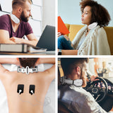 nah-vital® Nackenmassagegerät mit EMS- und Wärmefunktion, kabelloser Nacken- und Schultermassage für entspannende Anwendung unterwegs.