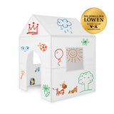 Imaginew Playhome Spielhaus Bauernhof & Kaufmannsladen zum Bemalen, mit Fenster, Tür und wiederverwendbar für kreatives Spiel.