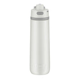 THERMOS Guardian Line Isolier-Trinkflasche 700 ml weiß matt aus doppelwandigem Edelstahl, auslaufsicher mit Push Button Lid und Tragegriff.