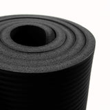 #DoYourFitness Fitnessmatte Schwarz, 183 x 61 x 0,8 cm, rutschfest, leicht, robust für Yoga, Gymnastik, Indoor & Outdoor.