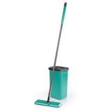 CLEANmaxx Komfort-Mopp mit 2 Kammer-System 5,7l türkis, Wischmopp mit Auswring-Eimer für schonendes Reinigen ohne Bücken.