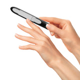 MIWIAM Nagelfeilen 2er-Set mint/schwarz, rostfrei, flexible Form, feine und grobe Struktur für sanftes Formen und seidig glattes Finish