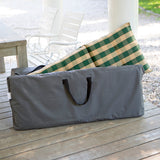Hoberg Polster-Aufbewahrungstasche - 130 x 50 x 32 cm, robust, wasserfest, mit Tragegriffen, ideal für Gartenpolster & Hochlehner-Auflagen.