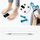 nah-vital smarte Körperanalysewaage - digitale Personenwaage mit 15 Messwerten, großer Speicher und Smartphone-Anbindung.