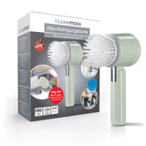 CLEANmaxx Akku-Reinigungsbürste Mint mit 2 Geschwindigkeitsstufen, kabellos, USB-ladbar, für vielseitige Reinigung und Polieren.