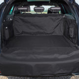 FLUFFINO® Kofferraumschutz für Hund inkl. Seiten- & Ladekantenschutz in dunkelgrau, wasser- und kratzfest, universell passend.