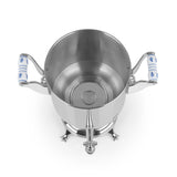 BEEM Romanov 1007 III Samowar 5 Liter Edelstahl, hochwertiger Teebereiter mit dekorativen Griffen und Ausgussventil, innen Ansicht.