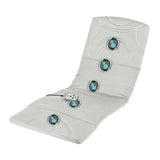 VITALmaxx Massagematte 5-Zonen weiß/grau mit 3 Massagezonen, 5 Vibrationsmotoren und Wärmefunktion für Ganzkörpermassage.