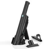 MAXXMEE Akku Hand- & Bodenstaubsauger mit BLDC-Motor anthrazit, kabellos mit Ladestation und Zubehör für vielseitiges Saugen.