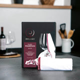 BRILAMO Glas-Poliertuch - 2er-Set, besonders weich für schlierenfreies Polieren und einfache Reinigung aller Gläser, waschbar bei 60°.