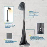 Hoberg Heizstrahler-Schutzhülle, passgenau mit Reißverschluss, UV-resistent, wasserfest und robust für alle Hoberg Heizstrahler mit Standfuß.