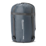 Where Tomorrow Camping Schlafsack Classic - komprimierter Mumienschlafsack mit wasserabweisendem Außenmaterial und praktischem Packsack, weinrot.