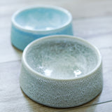 FLUFFINO® Hundenapf / Futternapf Keramik 800 ml in Blau, handgefertigt, lebensmittelecht, spülmaschinenfest, Made in Portugal.