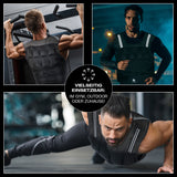 FitEngine Gewichtsweste 20 kg mit verstellbarem Klettverschluss, schweißabweisendem Material, ideal für vielseitiges Training im Gym und Outdoor.