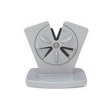 GOURMETmaxx Messerschärfer - 3 Schleifwinkel, Edelstahl-Boden, rutschfeste Silikonfüße, kompakt und einfach zu bedienen, 2er-Set.