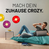 LUMALAND XXL Microvelours Sitzsack 380L in Türkis, 140x180 cm, bequemer Indoor Sitzsack zum Entspannen und Relaxen.